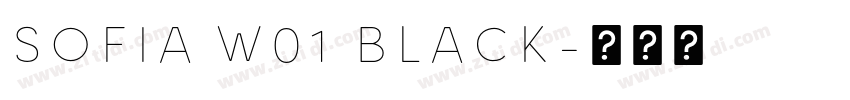 Sofia W01 Black字体转换
